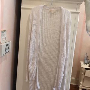 Michael Kors long white sweater